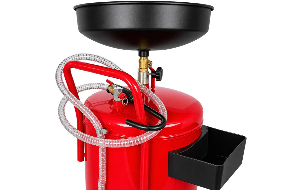 Recuperator ulei uzat pneumatic GEBO TOOLS 75l cu vas colector 10l, golire 6-8 bar, tija reglabila