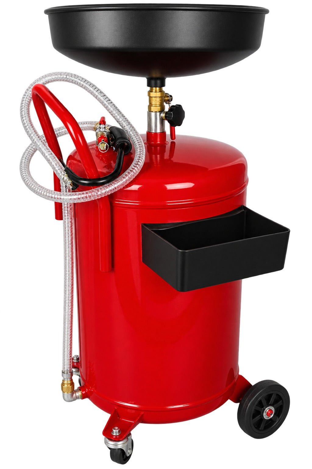 Recuperator ulei uzat pneumatic GEBO TOOLS 75l cu vas colector 10l, golire 6-8 bar, tija reglabila