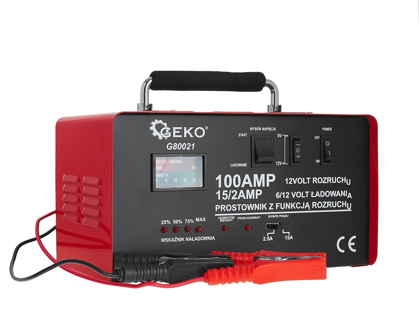 Redresor auto cu pornire 100a, 6/12V pentru baterii acumulator auto 20-120 ah - GEKO