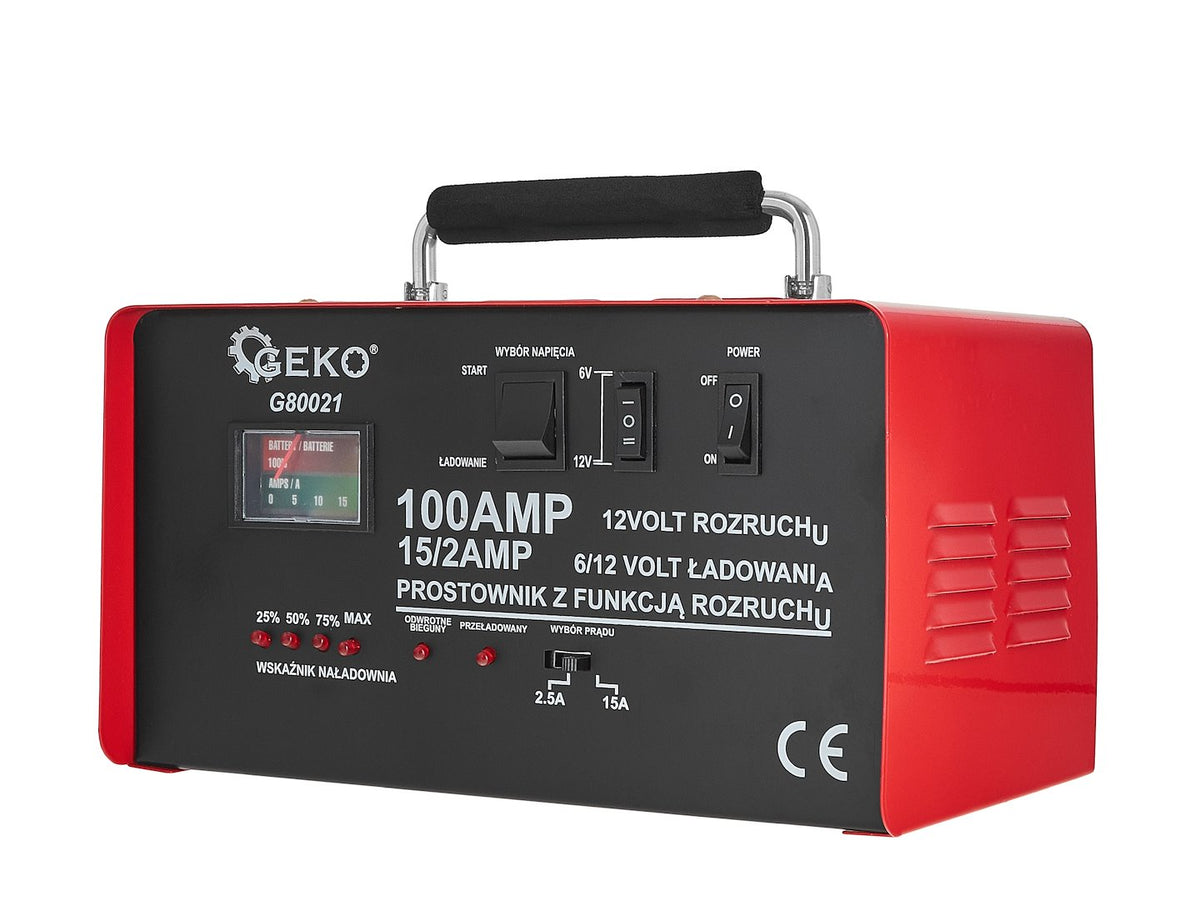Redresor auto cu pornire 100a, 6/12V pentru baterii acumulator auto 20-120 ah - GEKO