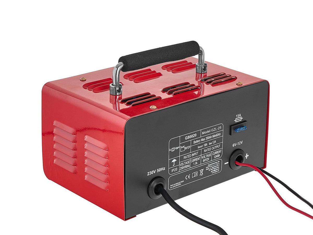 Redresor auto cu pornire 75a, 6/12V pentru baterii acumulator auto 20-120 ah - GEKO