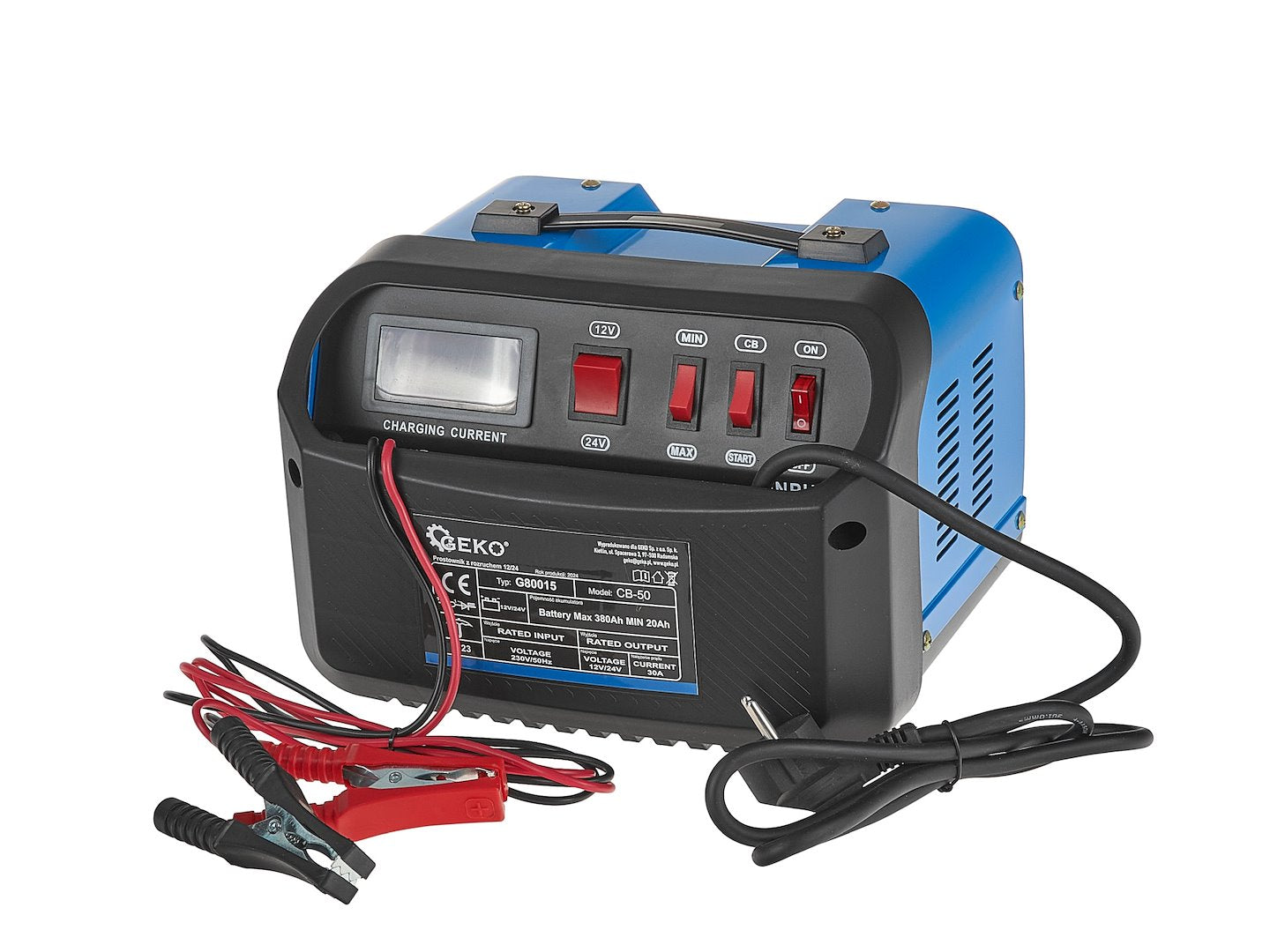 Redresor auto cu pornire cb50 12V/24V 30a pentru baterii acumulator auto 20-380ah