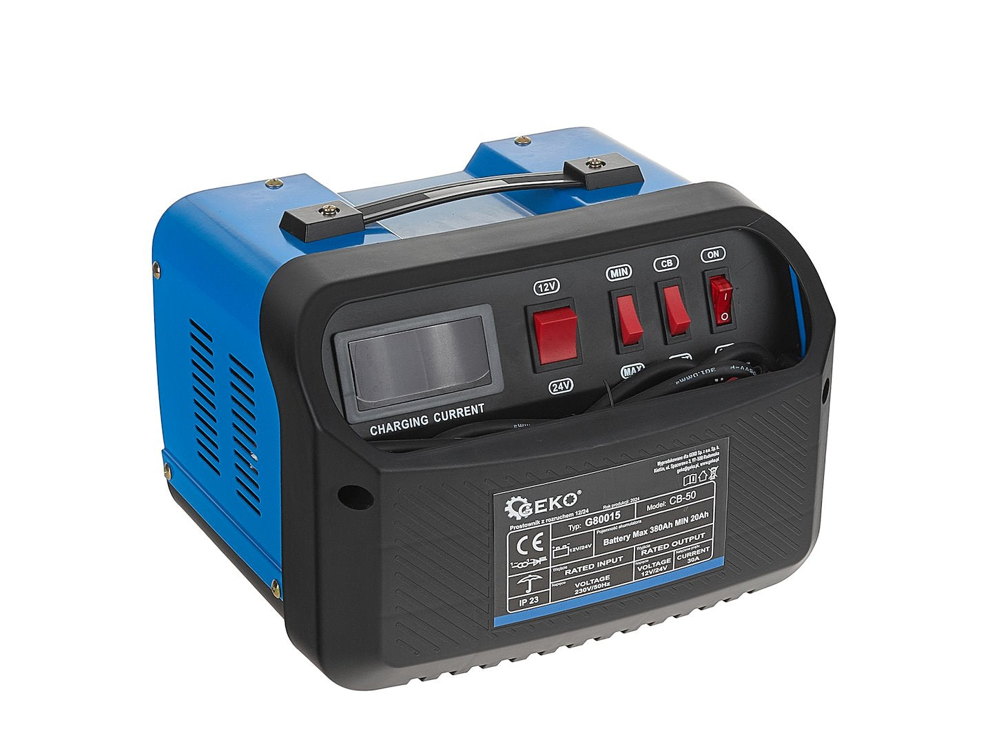 Redresor auto cu pornire cb50 12V/24V 30a pentru baterii acumulator auto 20-380ah