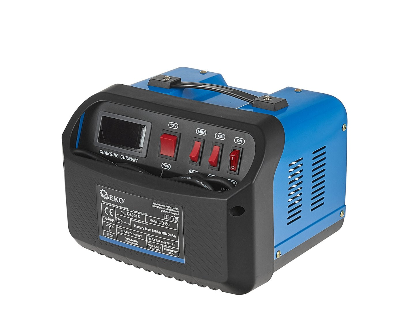 Redresor auto cu pornire cb50 12V/24V 30a pentru baterii acumulator auto 20-380ah