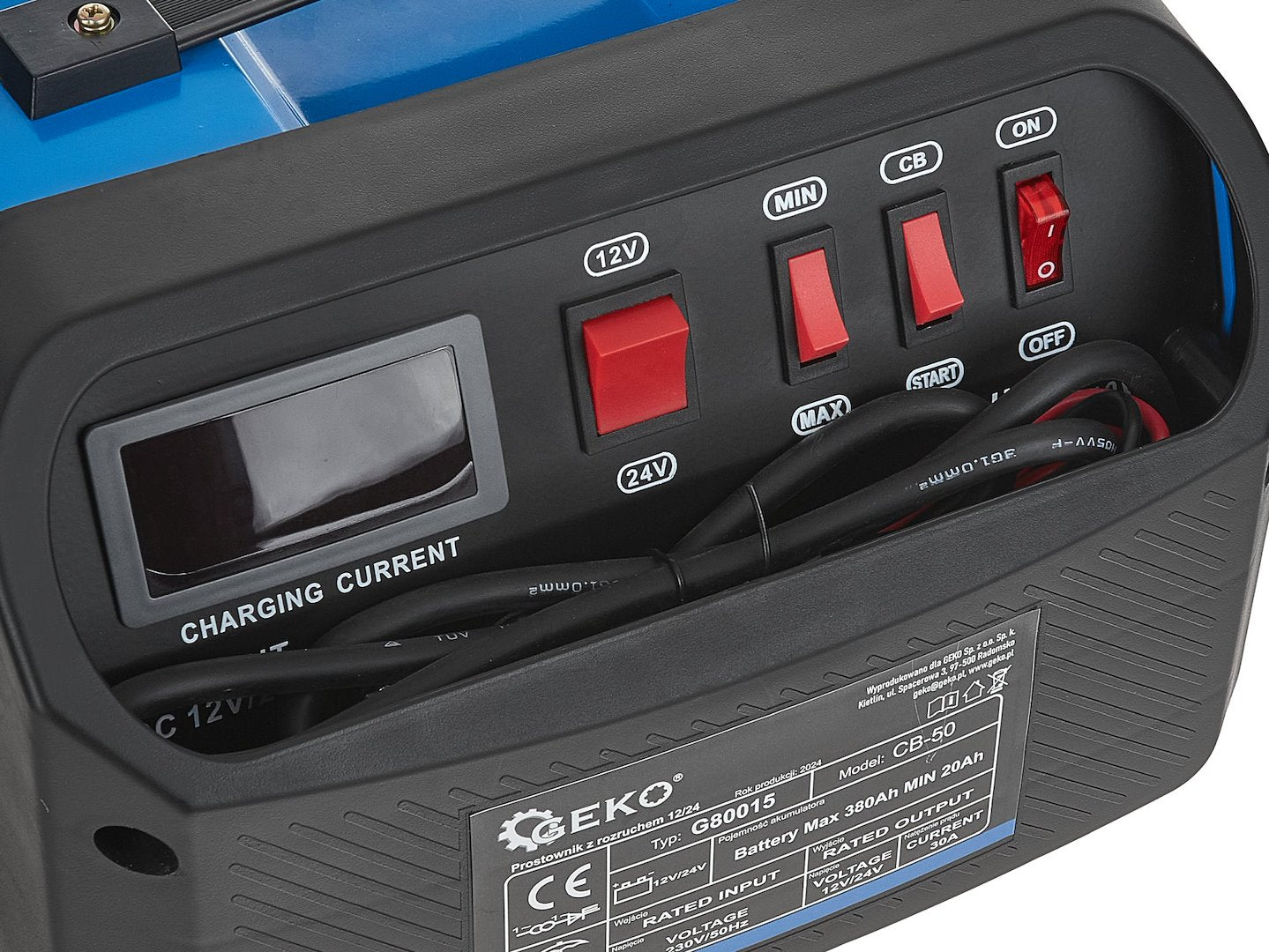 Redresor auto cu pornire cb50 12V/24V 30a pentru baterii acumulator auto 20-380ah