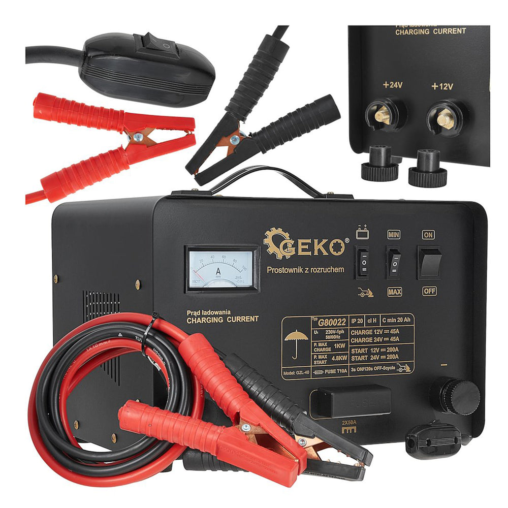 Redresor cu robot pornire auto 200A 12/24V GEKO