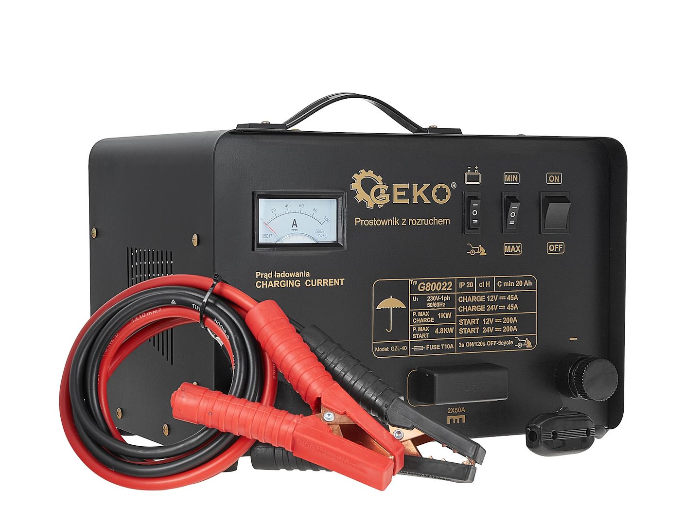 Redresor cu robot pornire auto 200A 12/24V GEKO
