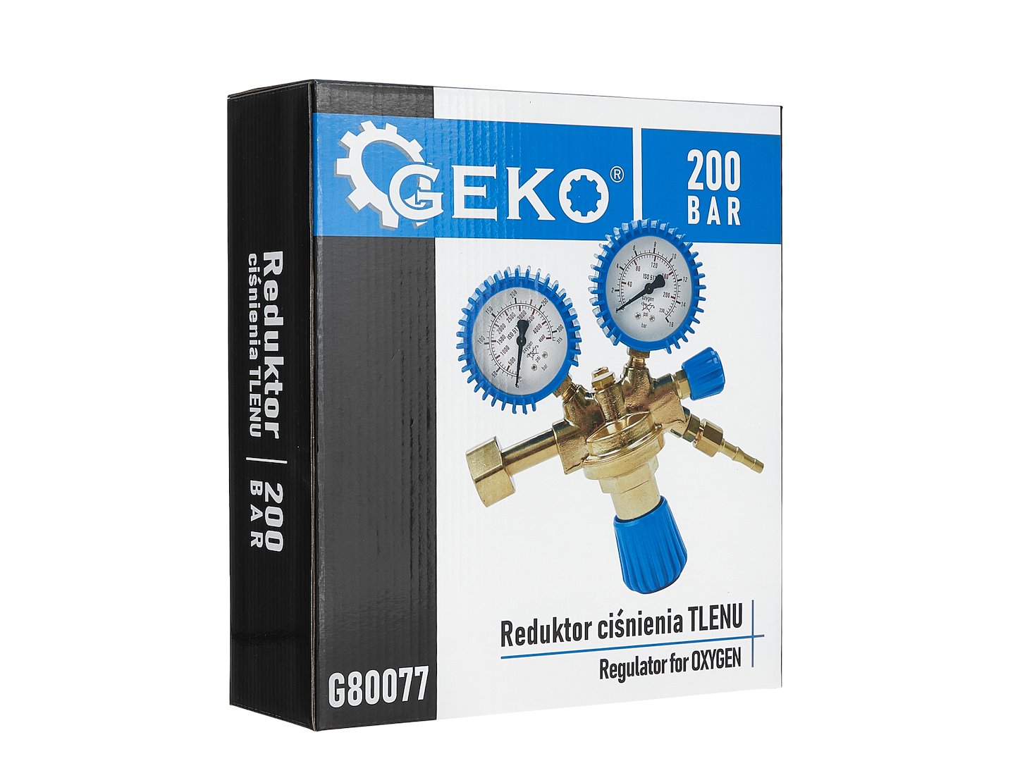 Reductor de presiune oxigen 200 bar GEKO
