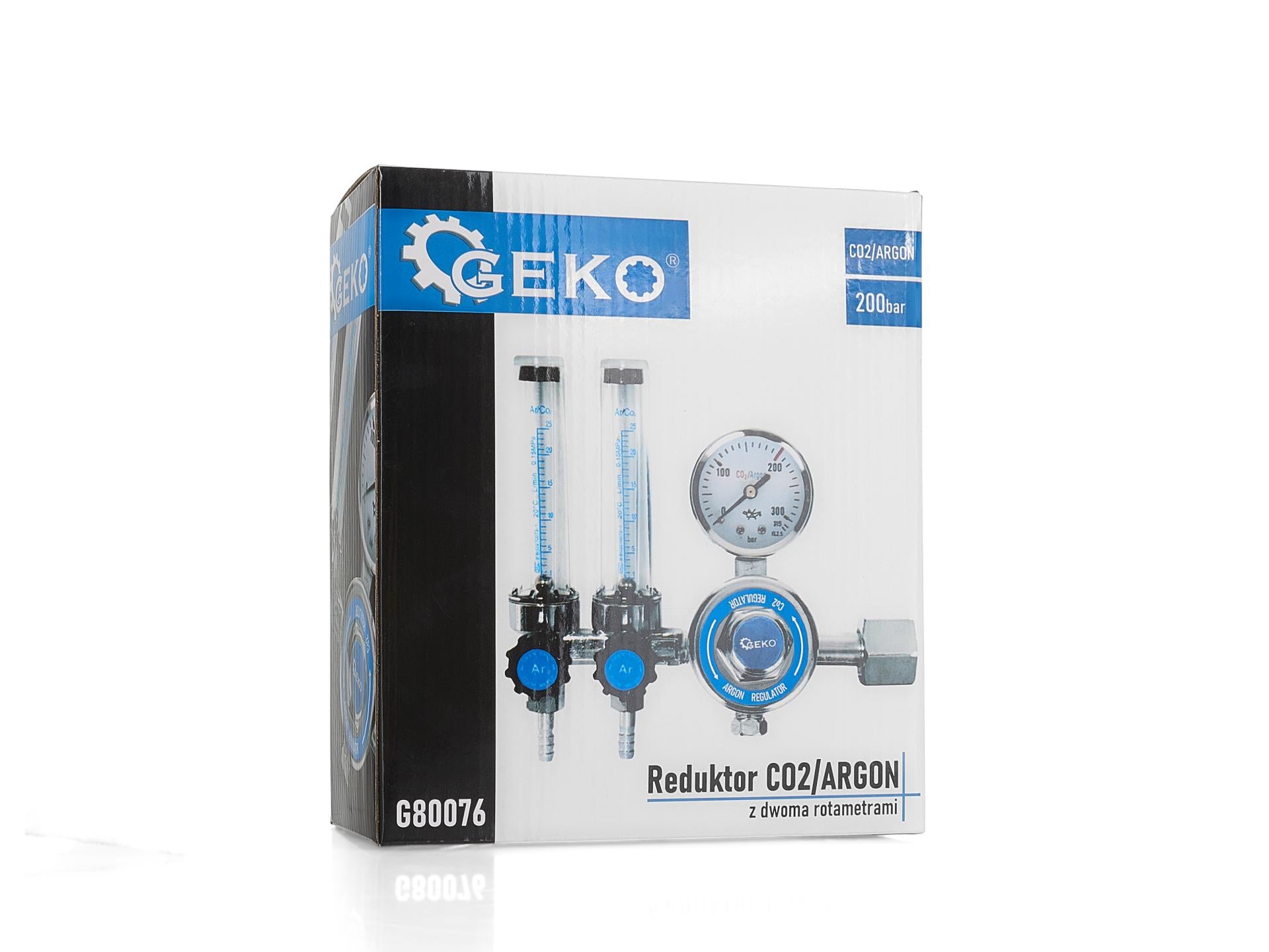 Regulator de presiune co2 / argon cu rotametru dublu