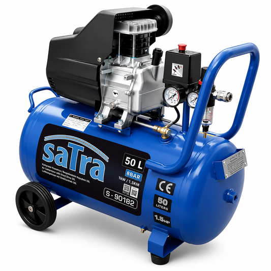 COMPRESOR DE AER CU ANGRENARE DIRECTA 50L SATRA