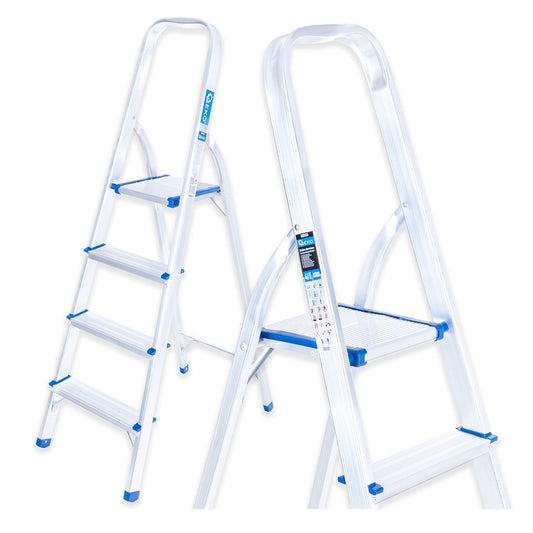 Scara pliabila din aluminiu 4 trepte 150kg GEKO