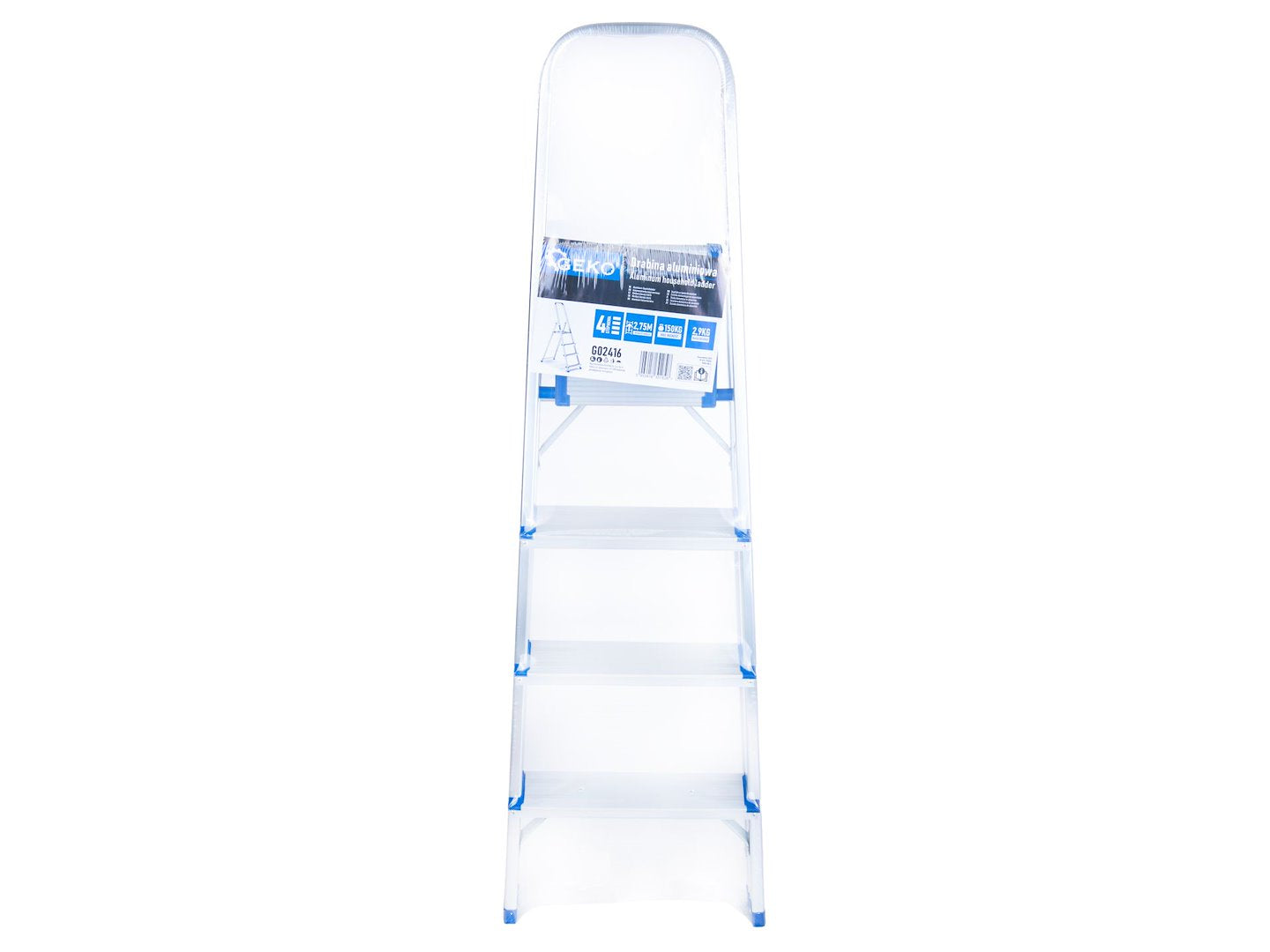 Scara pliabila din aluminiu 4 trepte 150kg GEKO