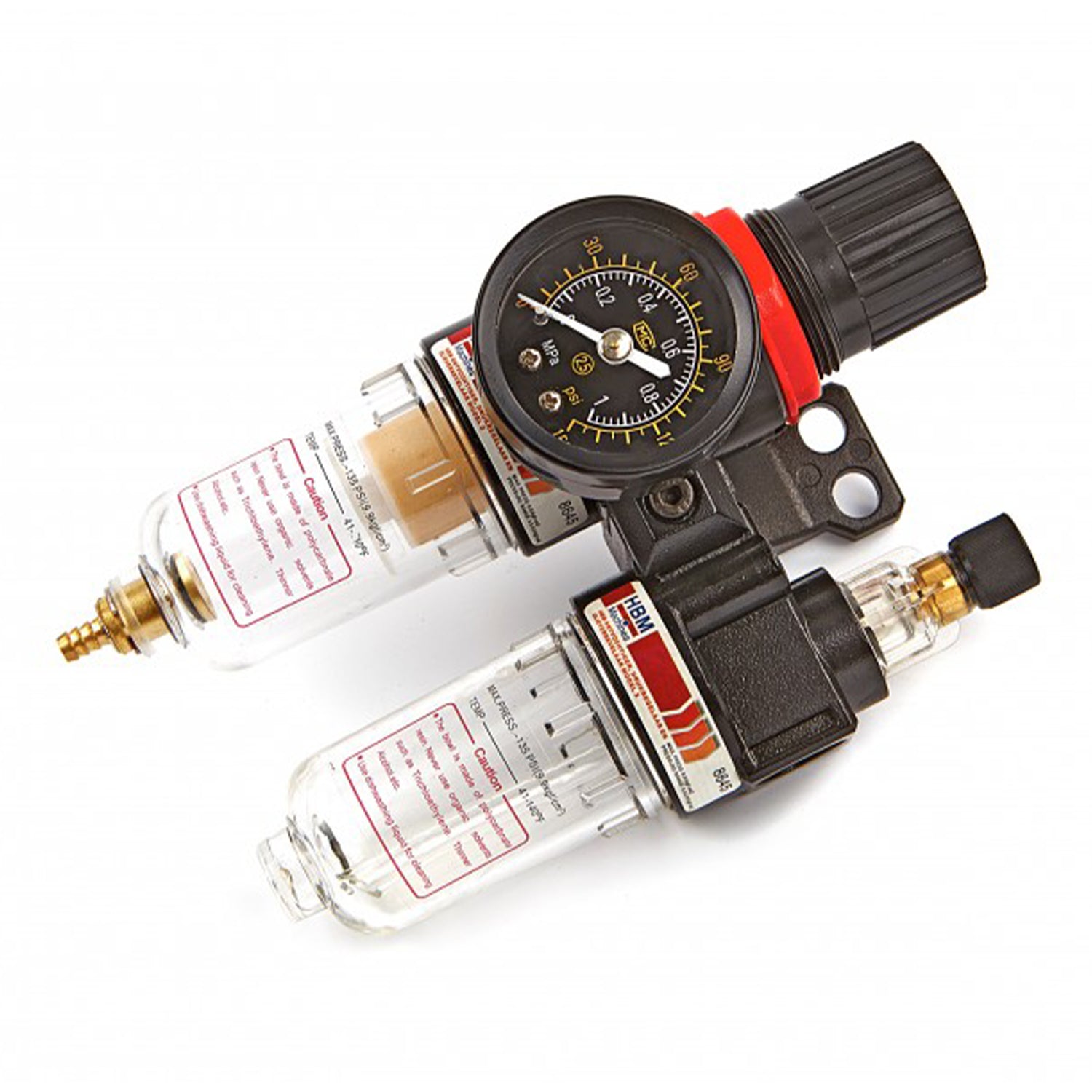 Separator apa si lubrifiere cu regulator de presiune 1/4 HBM model 2