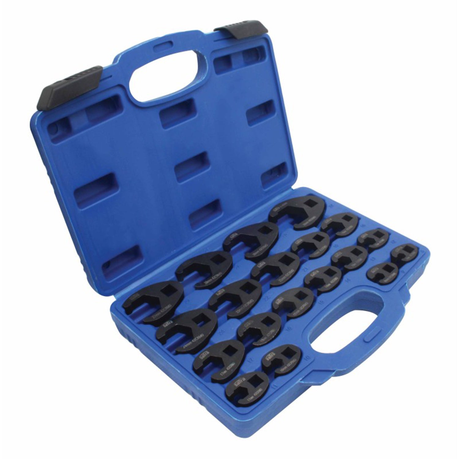 Set 19 piese chei fixe semideschise pentru conducte de frana si combustibil, 3/8 si 1/2 8-32 mm