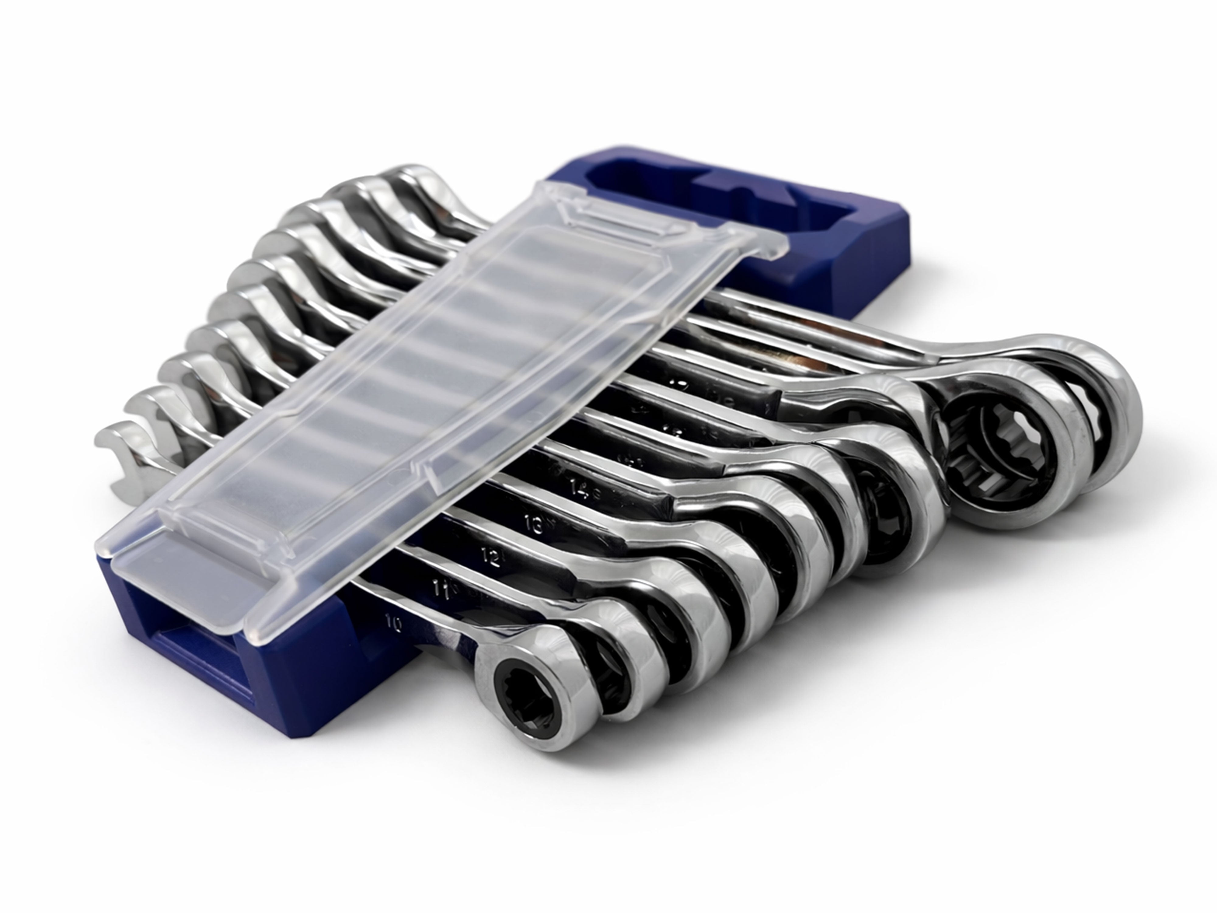 Set 10 chei combinate cu clichet 10-19 mm - GEBO TOOLS