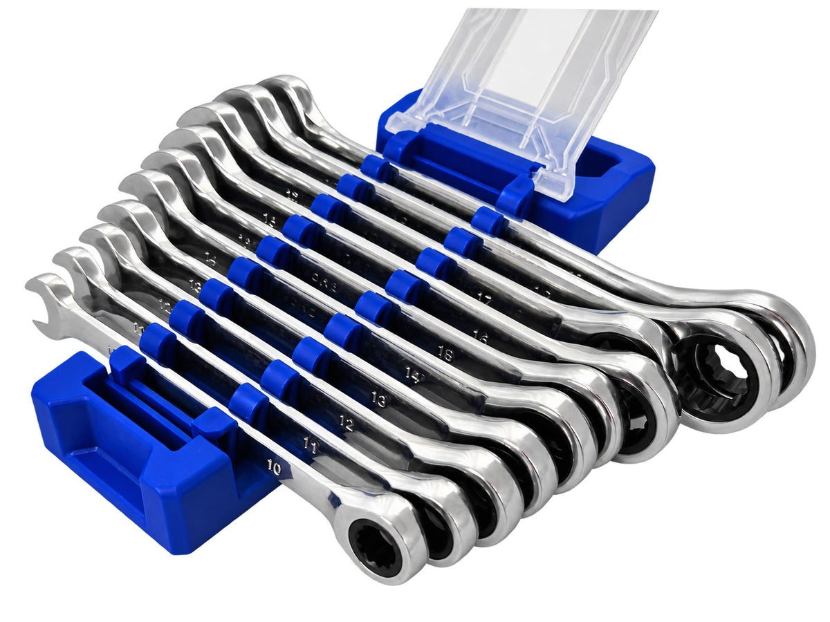 Set 10 chei combinate cu clichet 10-19 mm - GEBO TOOLS