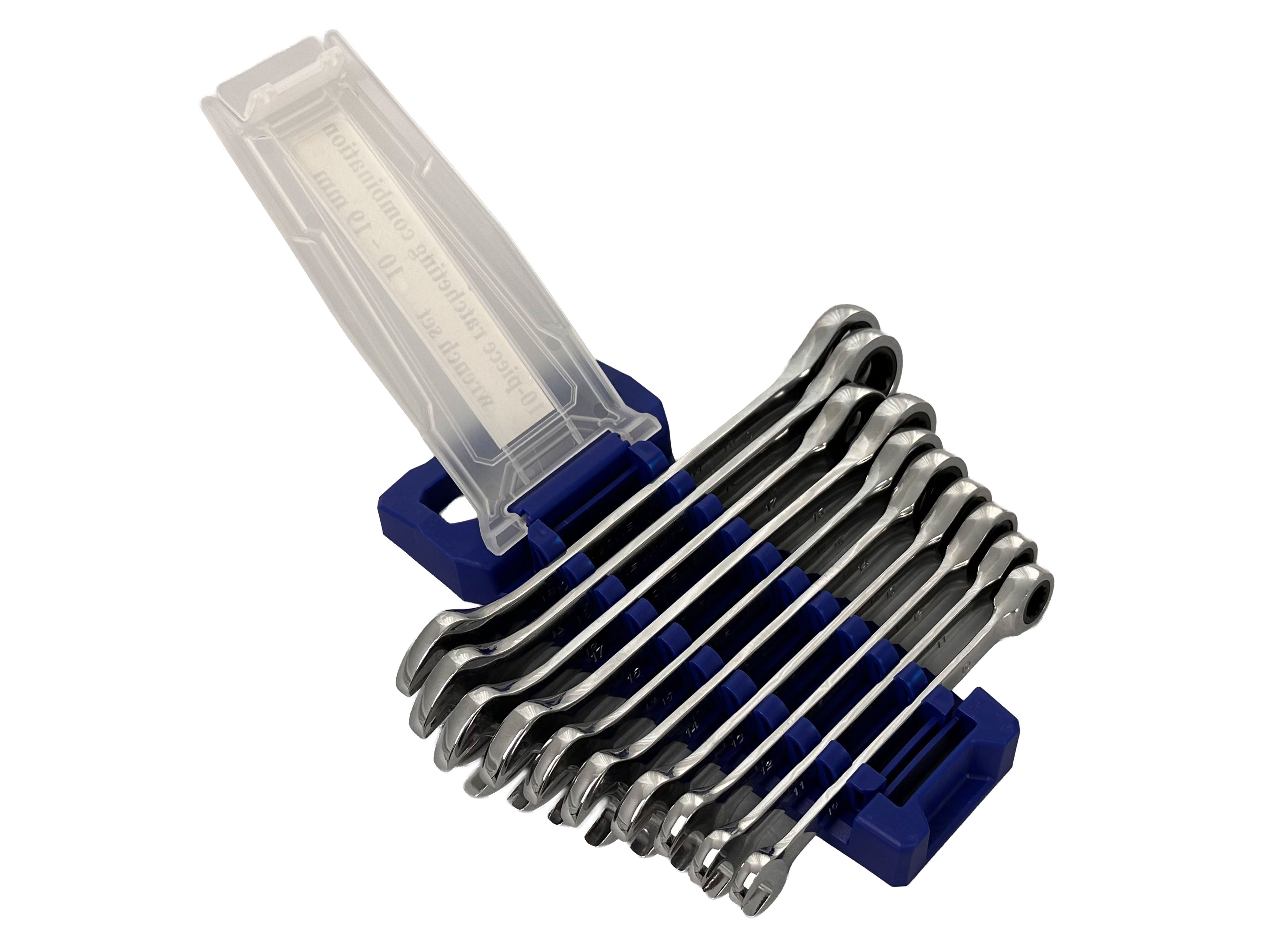 Set 10 chei combinate cu clichet 10-19 mm - GEBO TOOLS
