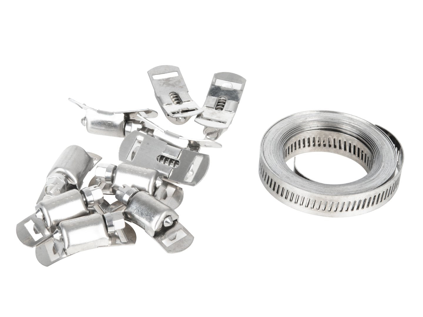 Set 10 coliere furtun cu banda metalica 12.7mm x 3m GEKO