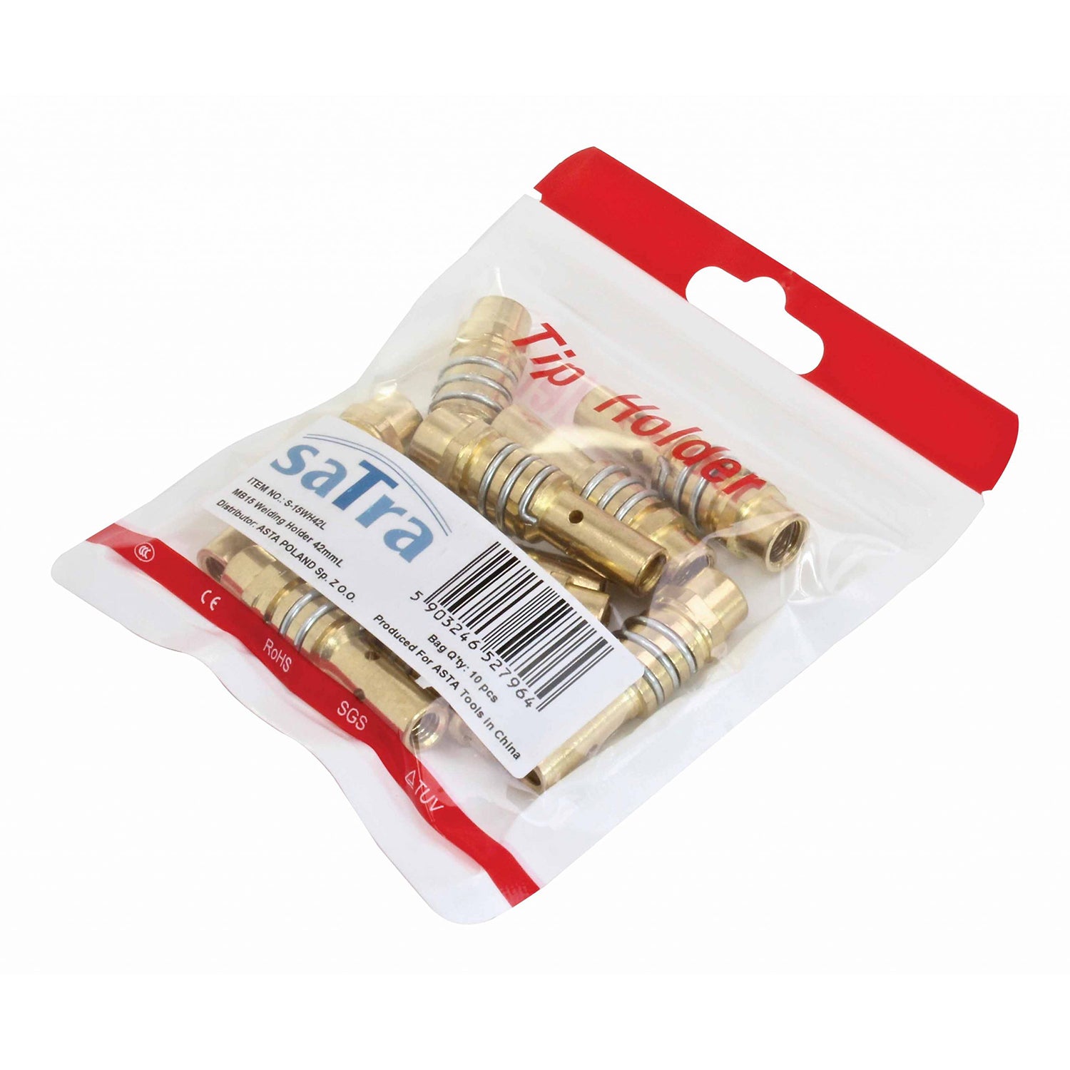 Set 10 duze contact cu arc 42mm pentru pistol de sudura MIG/mag tip mb-15