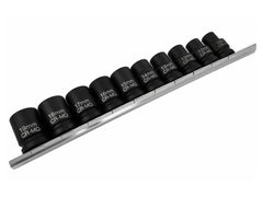 Set 10 tubulare bi-hexagonale scurte de impact 1/2 12 laturi GEBO TOOLS