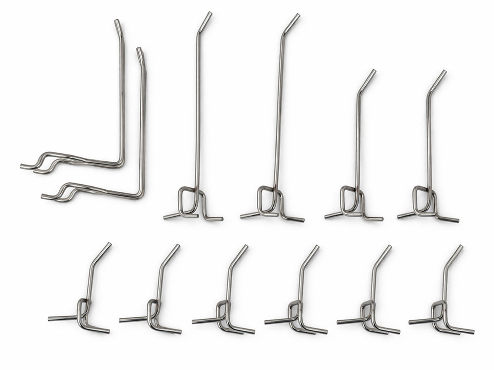 Set 12 buc cleme carlige suport scule pentru panou organizator GEBO TOOLS