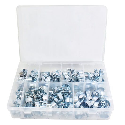 Set 135 de mini coliere metalice auto pentru furtun