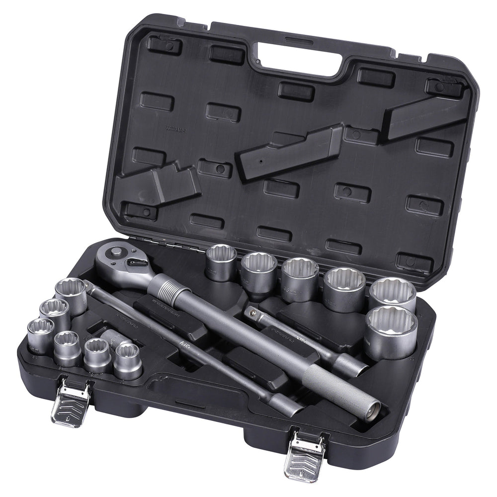 Set 16 tubulare bihexagonale 12 laturi/colturi 3/4 19-50mm