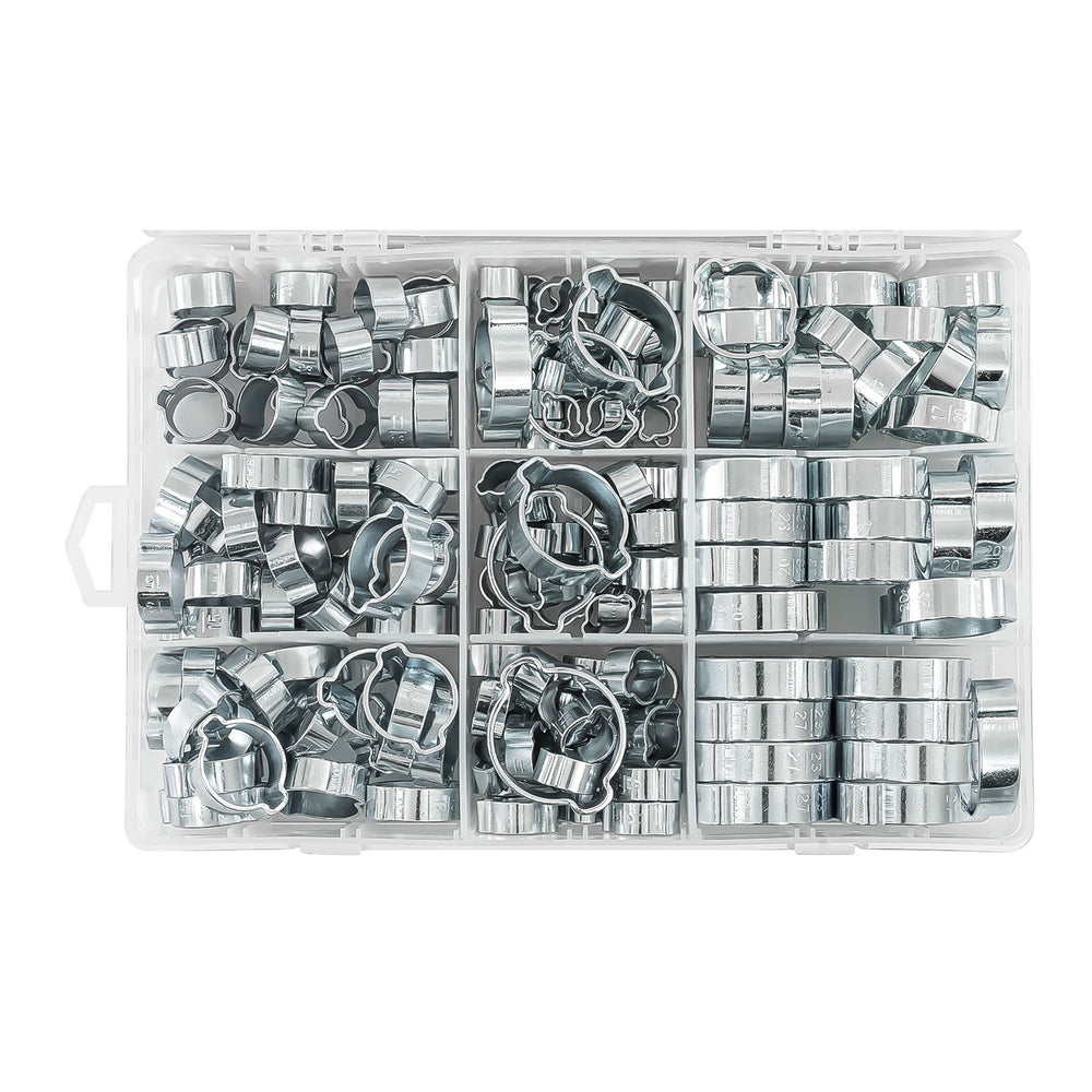 Set 175 buc de coliere tip 2 urechi din otel galvanizat