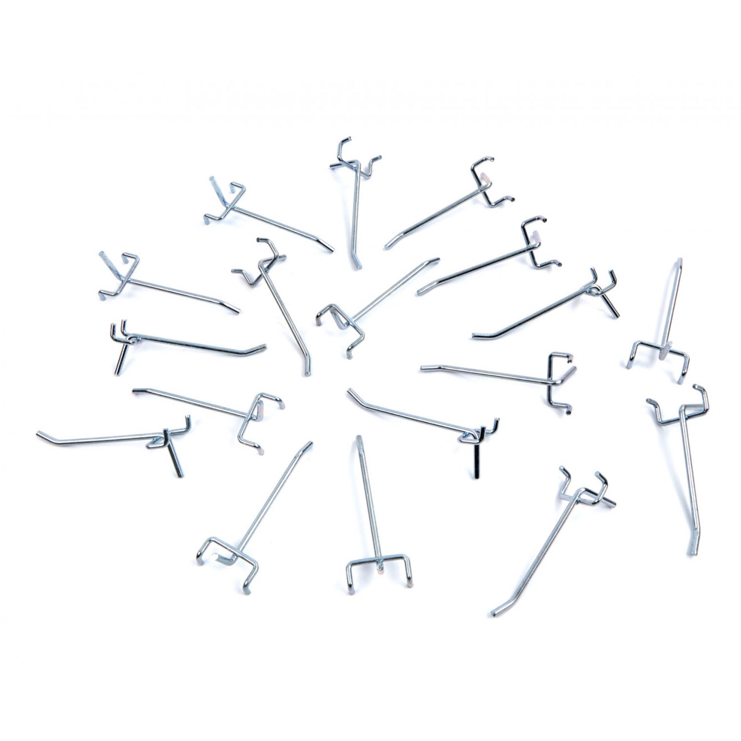 Set 18 carlige metalice pentru panou scule, organizator atelier