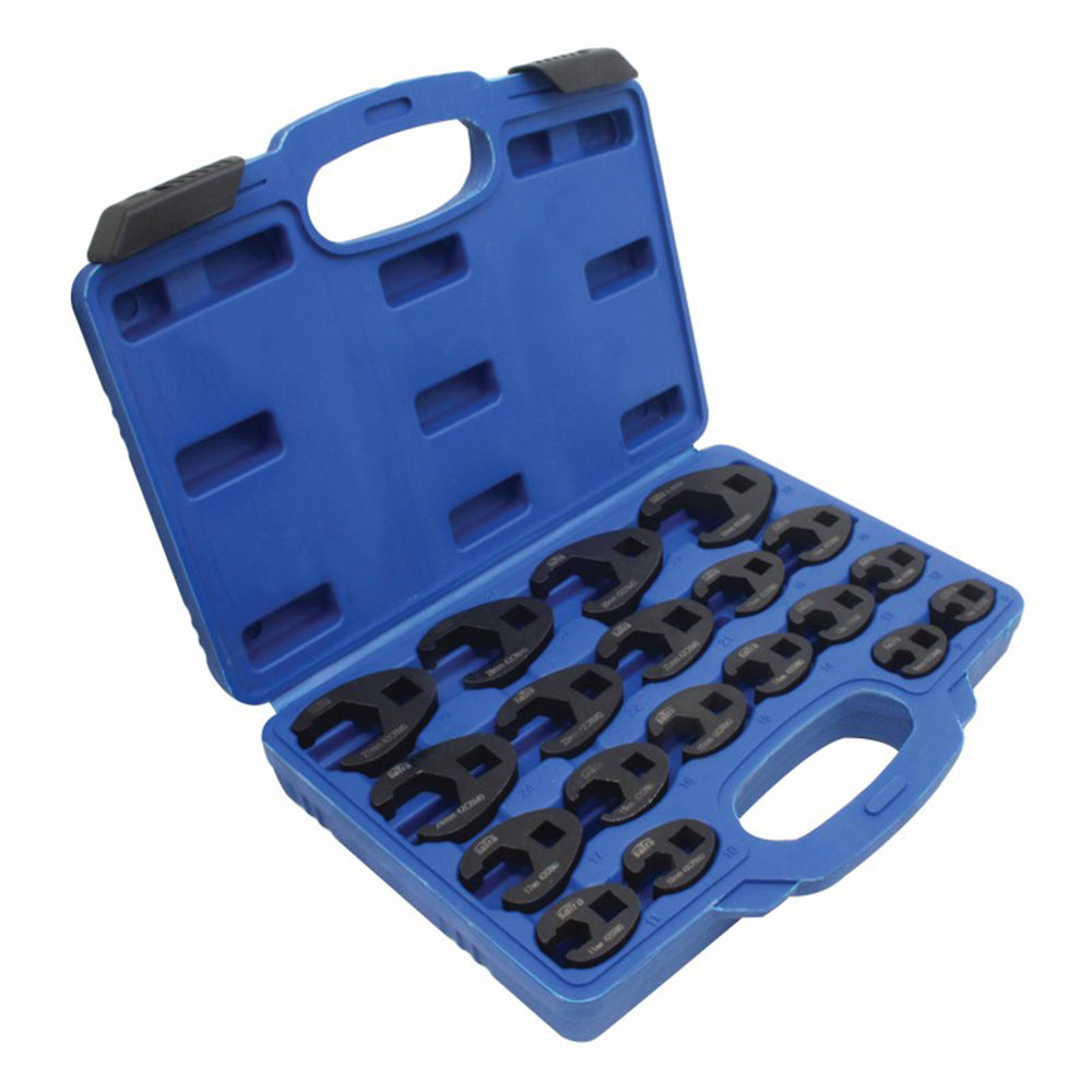Set 19 piese chei fixe semideschise pentru conducte de frana si combustibil, 3/8 si 1/2 8-32 mm