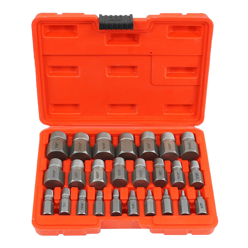Set 25 extractoare pentru suruburi uzate rupte - VERKE