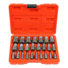 Set 25 extractoare pentru suruburi uzate rupte - VERKE