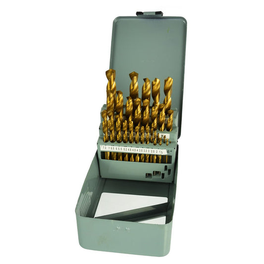 Set 28 burghie titan pentru metal HSS 1.5-13mm GEKO
