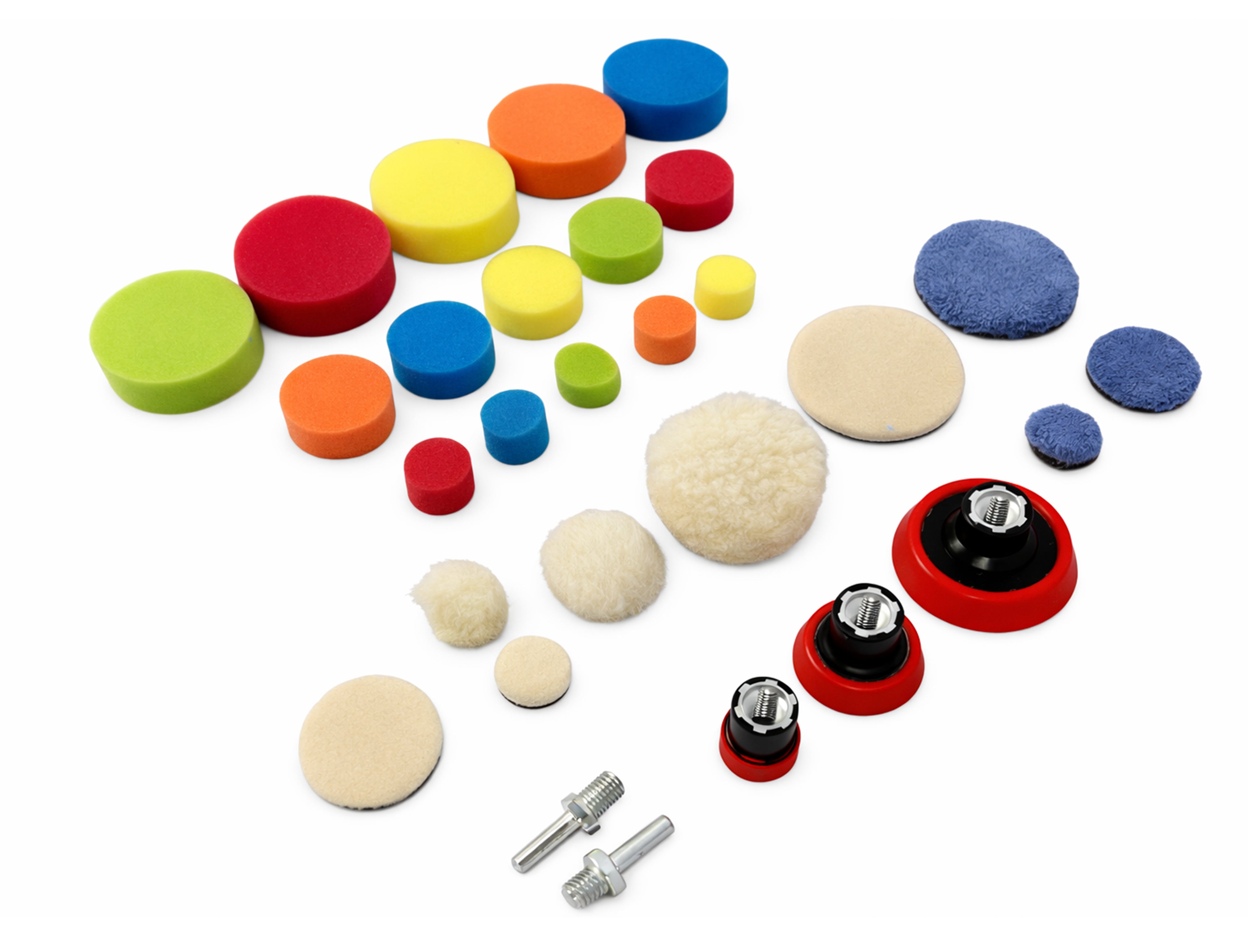 Set 29 buc bureti rezerve pentru lustruit si polisat 25-50-75 mm GEBO TOOLS