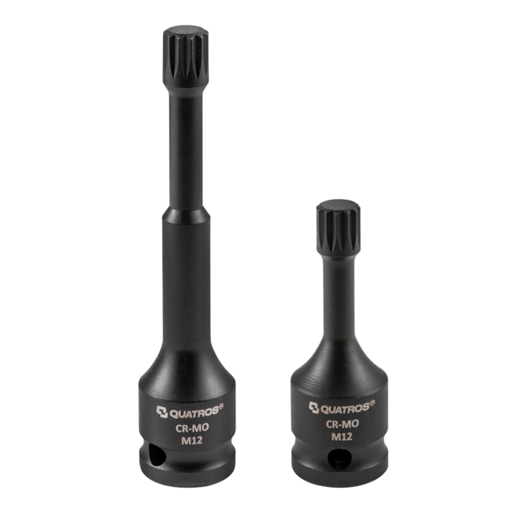 Set 2 biti impact spline M12 pentru rulment roata VAG 2 piese QUATROS