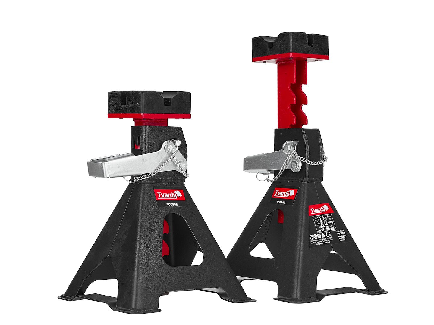 Set 2 capre auto 3T HEAVY DUTY reglabile - TVARDY