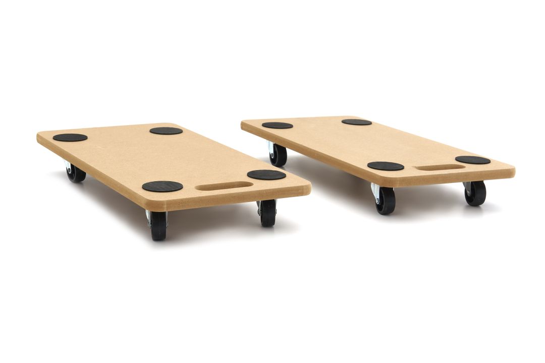 Set 2 carucioare platforme de transport universal 2 x 200kg 580 x 300mm HBM