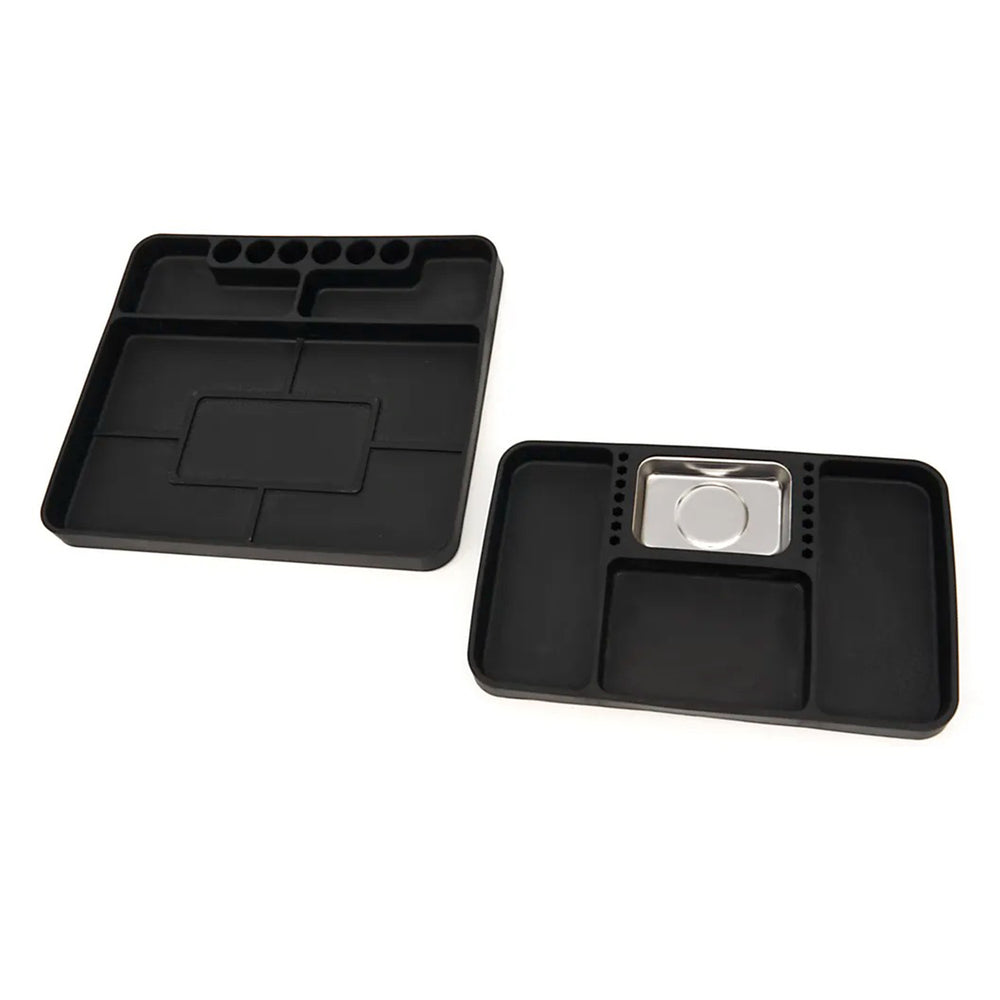 Set 2 cutii organizare scule 272x240x25 mm, robuste, magnetice, pentru  depozitare unelte și piese, HBM OLANDA