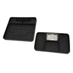 Set 2 cutii organizare scule 272x240x25 mm, robuste, magnetice, pentru  depozitare unelte și piese, HBM OLANDA
