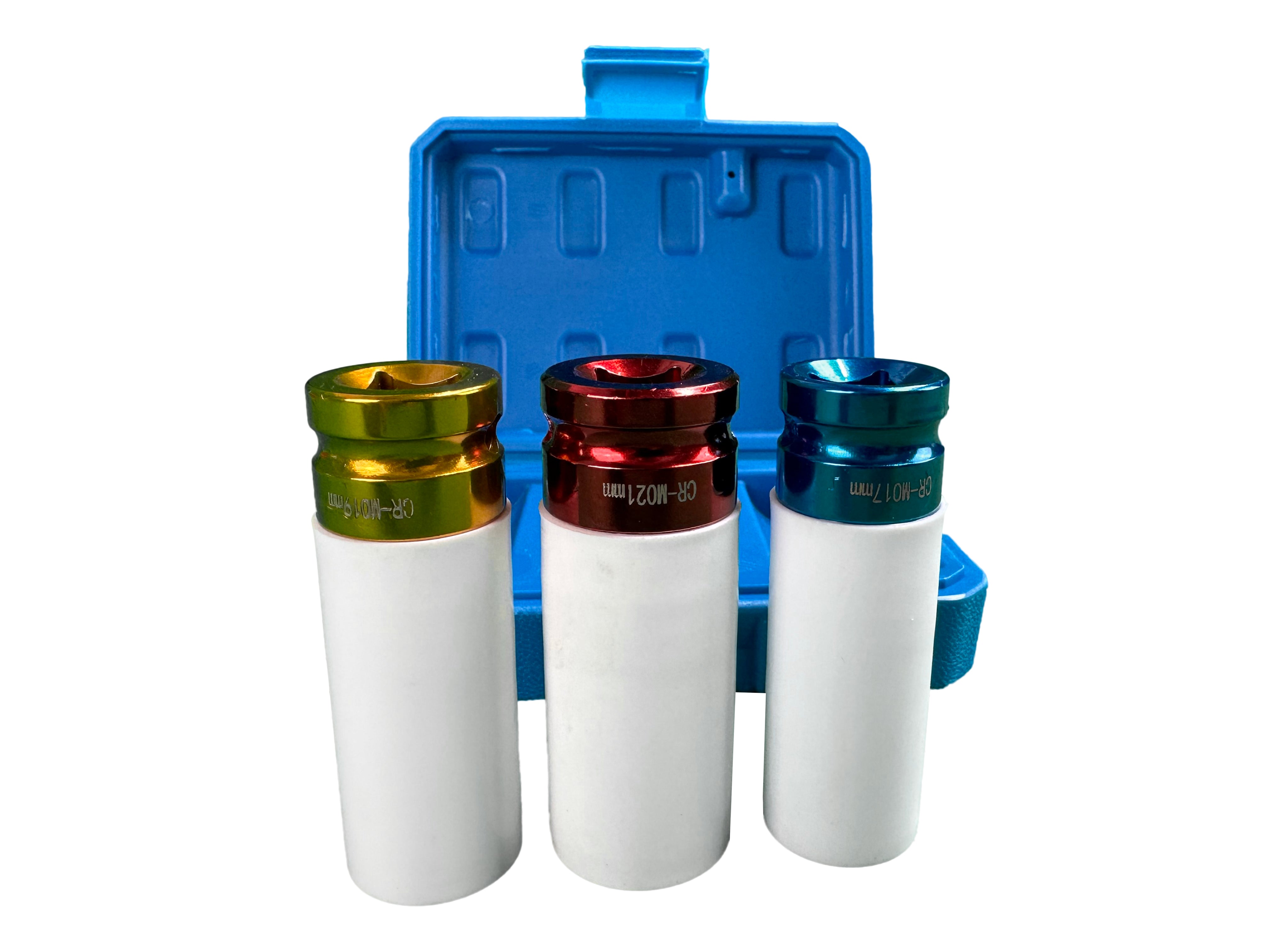 Set 3 buc tubulare cu protectie pentru jante aliaj 17 19 21 mm GEBO TOOLS