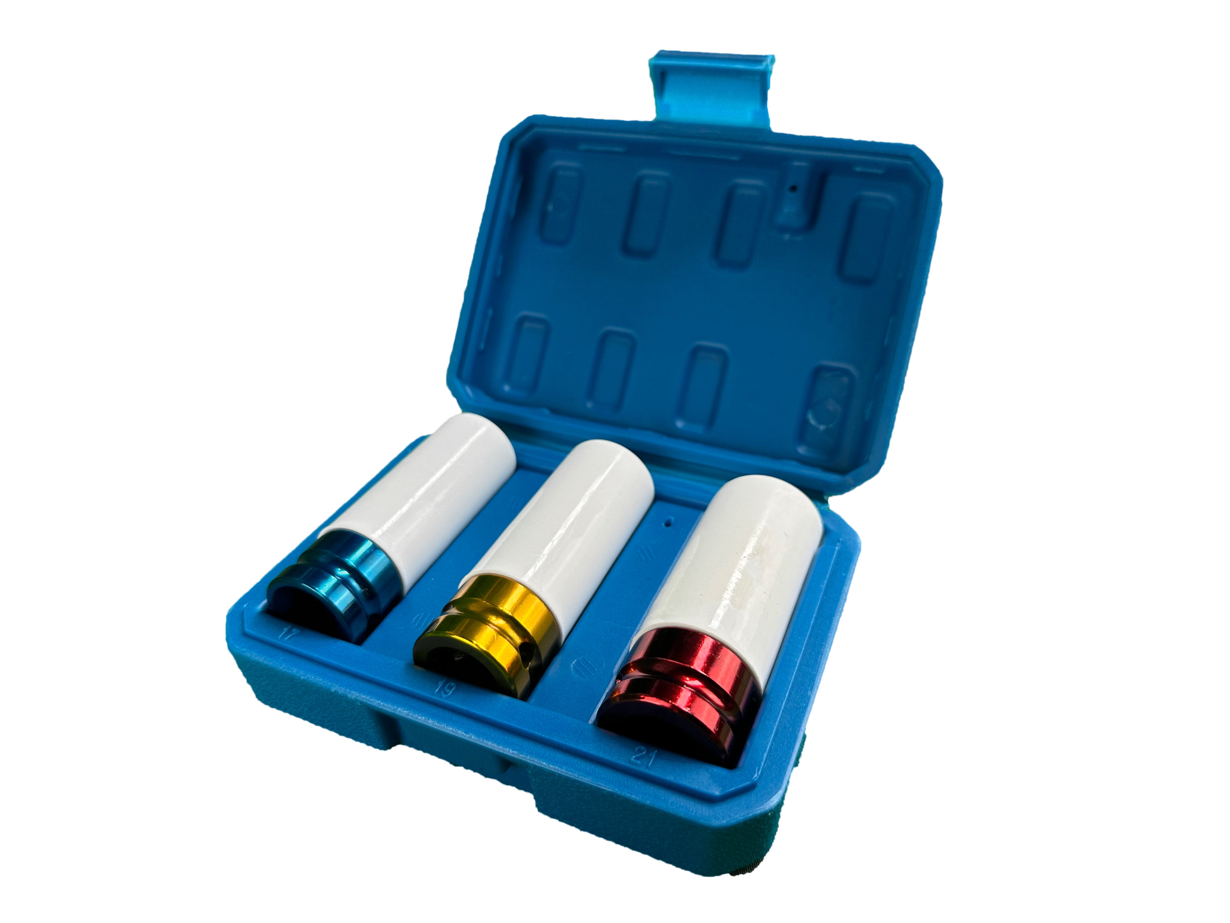 Set 3 buc tubulare cu protectie pentru jante aliaj 17 19 21 mm GEBO TOOLS