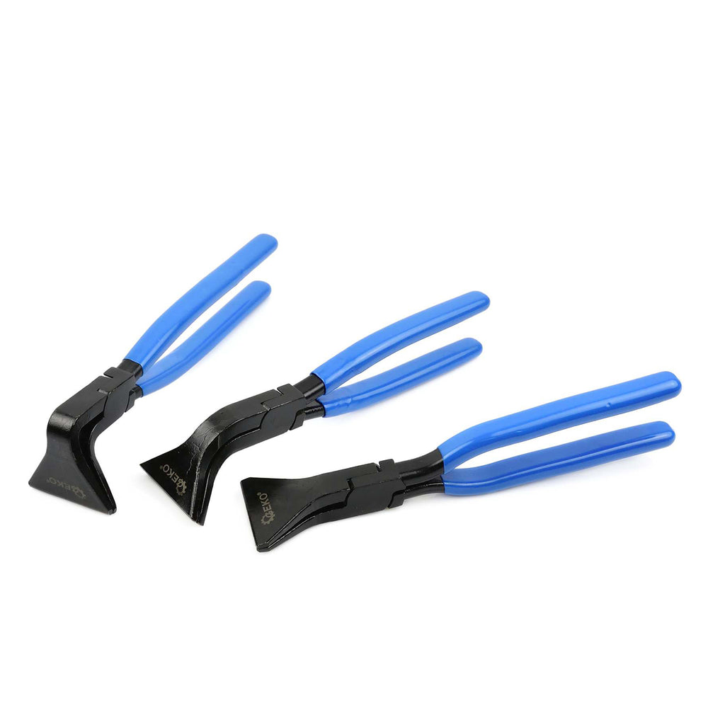 Set 3 clesti profesionali pentru pliere, indoit tabla 180°/90°/45° - 60mm GEKO