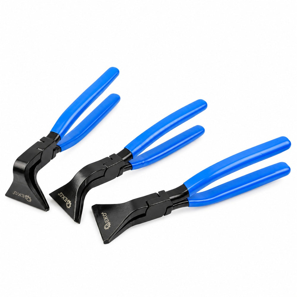 Set 3 clesti profesionali pentru pliere, indoit tabla 180°/90°/45° - 60mm GEKO