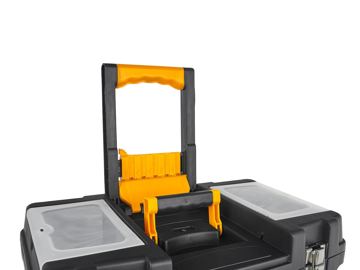 Set 3 cutii modulare plastic pentru scule 4 sertare cu roti si maner KELTIN