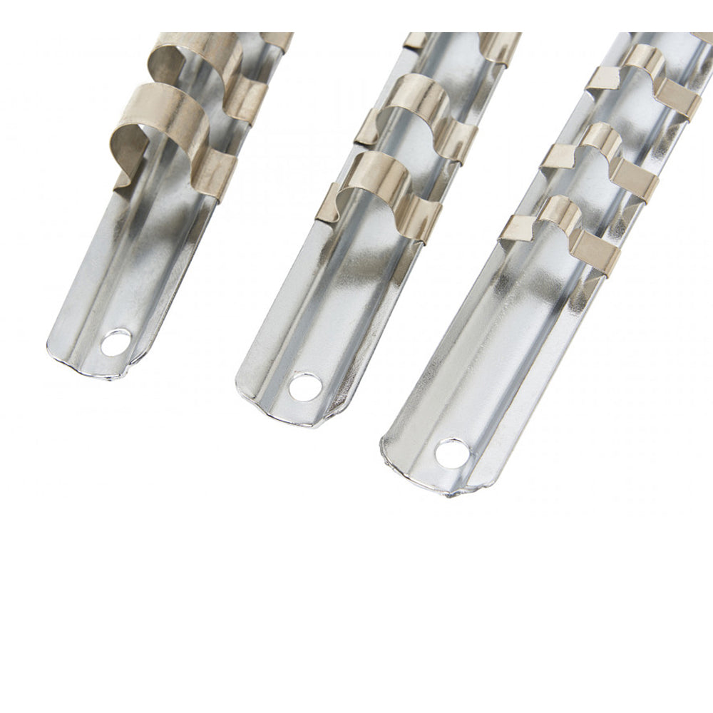 Set 3 sine metalice suport chei tubulare 1/2 3/8 1/4 HBM