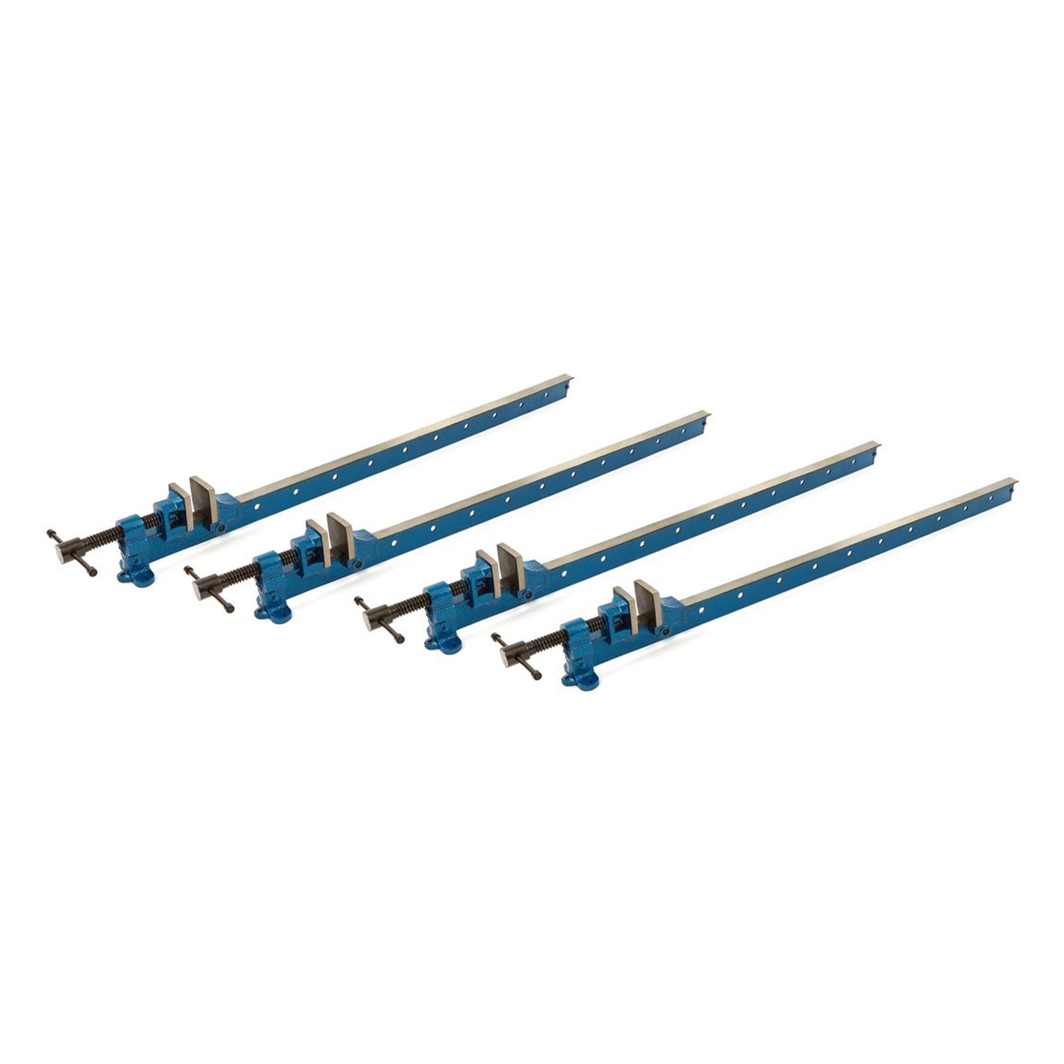 Set 4 bucati menghine tamplarie cu bara T 1500 mm - clema profesionala din otel si fonta pentru prelucrare lemn, HBM MACHINES OLANDA