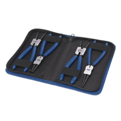 Set 4 clesti pentru sigurante SEEGER varf curbat interior/exterior varf drept interior/exterior 175mm