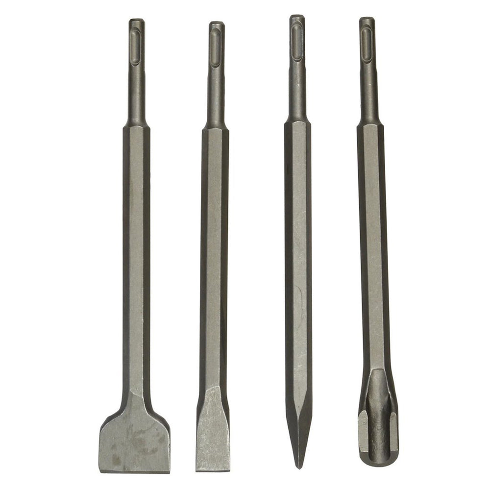 Set 4 dalti SDS PLUS 250mm GEKO - pentru beton, zidarie, piatra si tencuiala