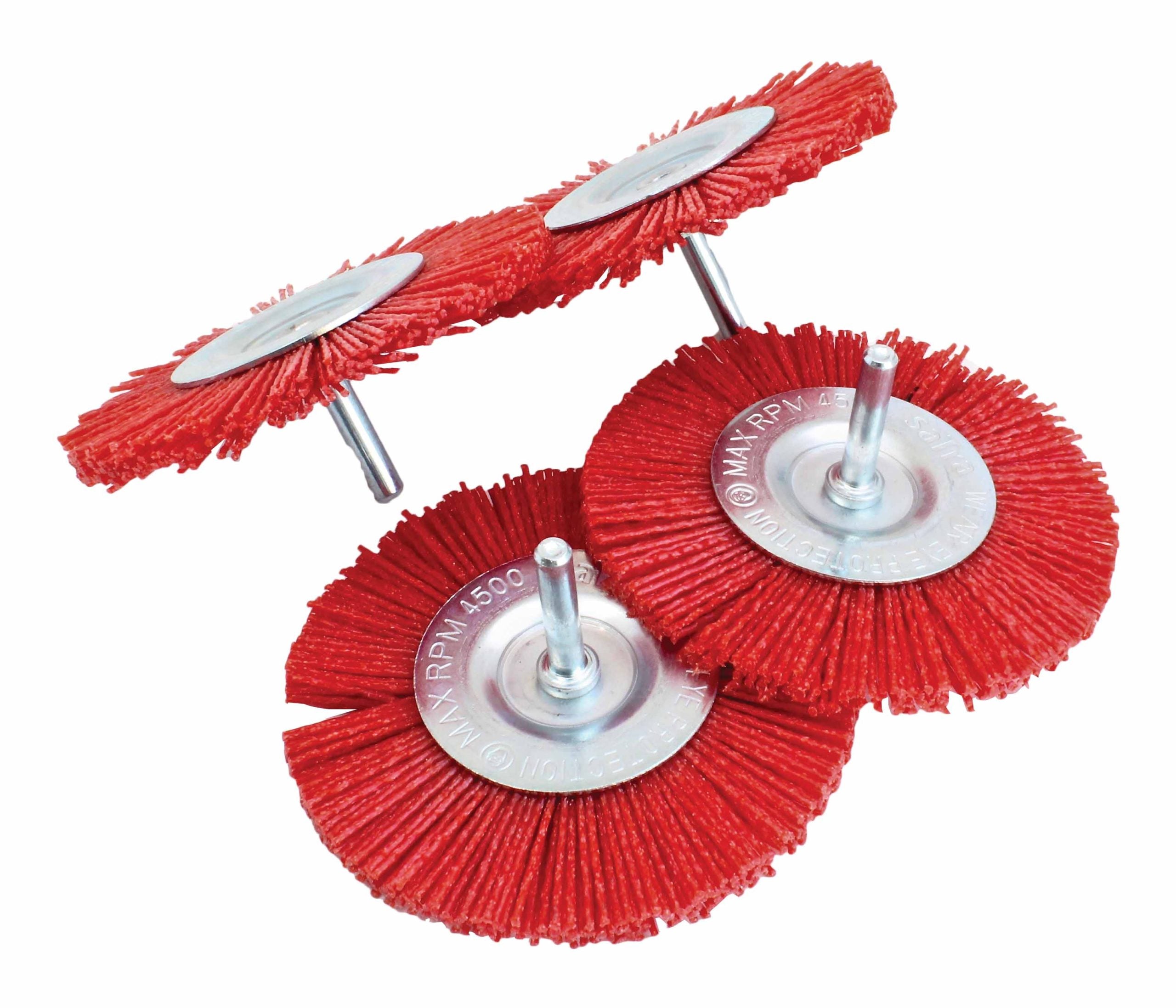Set 4 perii pentru slefuire cu tija 6.35mm tip circular diametru 100mm
