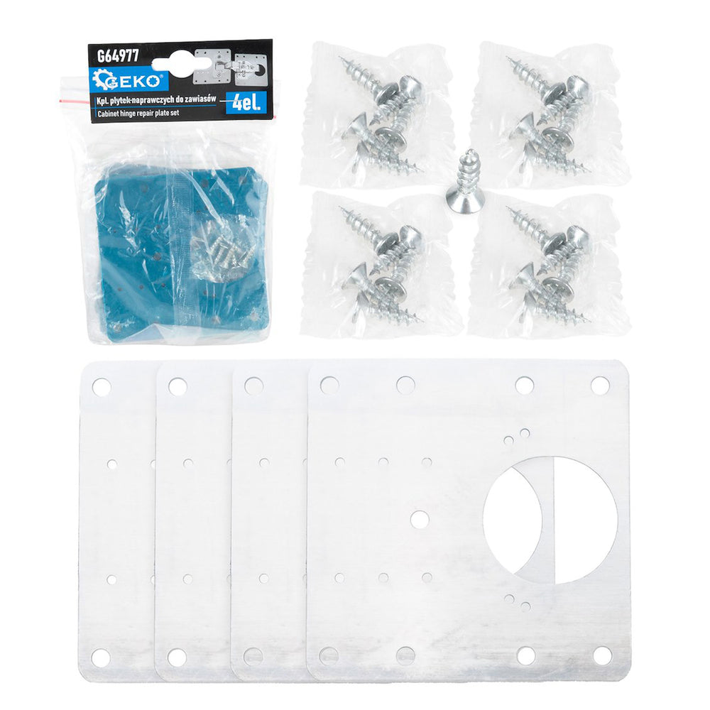 Set 4 placi pentru repararea balamalelor GEKO